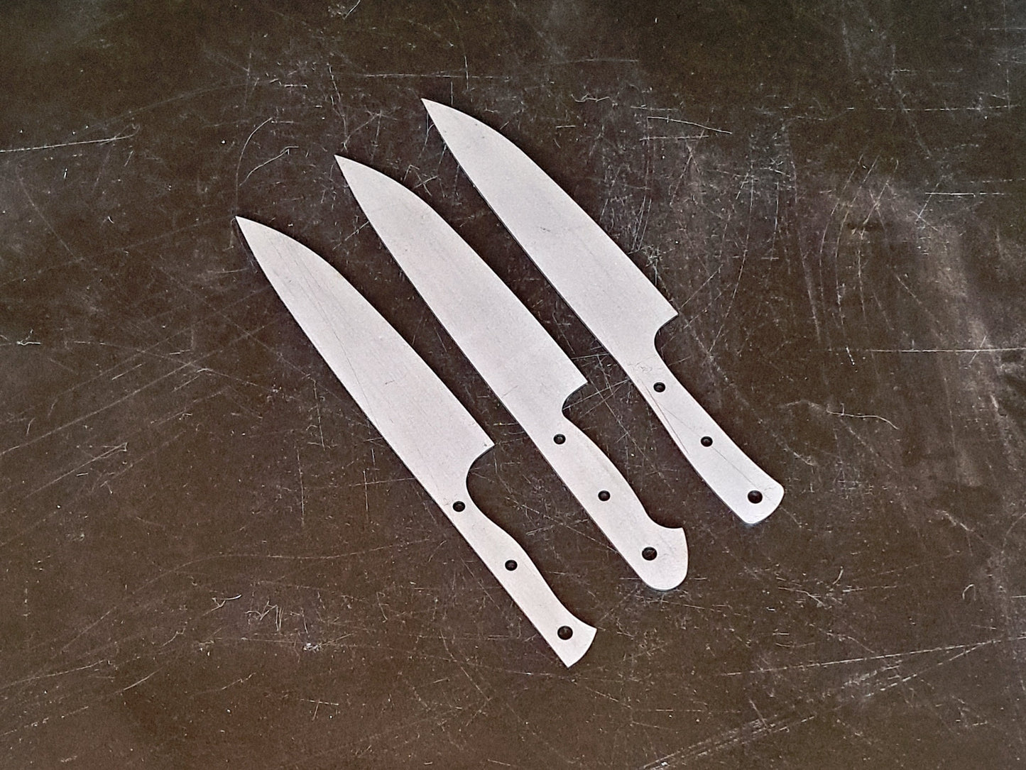 Chef Knife Blade Blank (Unfinished): Stainless or High Carbon Steel, DIY Kitchen Knife