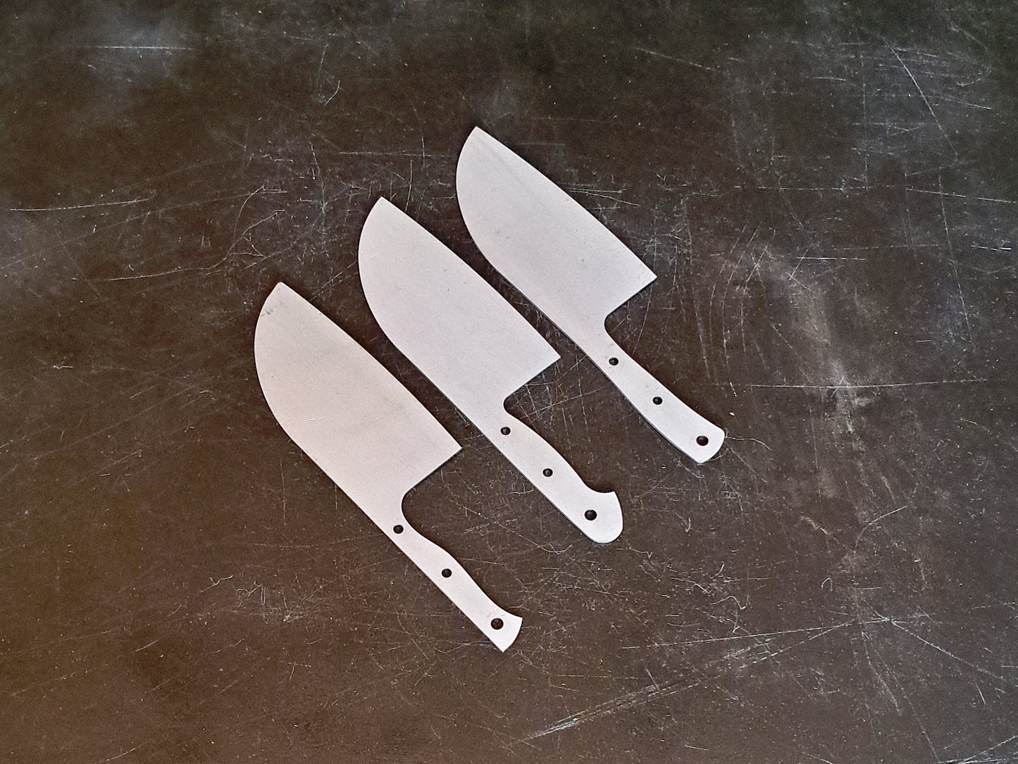 Serbian Cleaver Chef Knife Blank (Unfinished): Stainless or High Carbon Steel, DIY Kitchen Knife