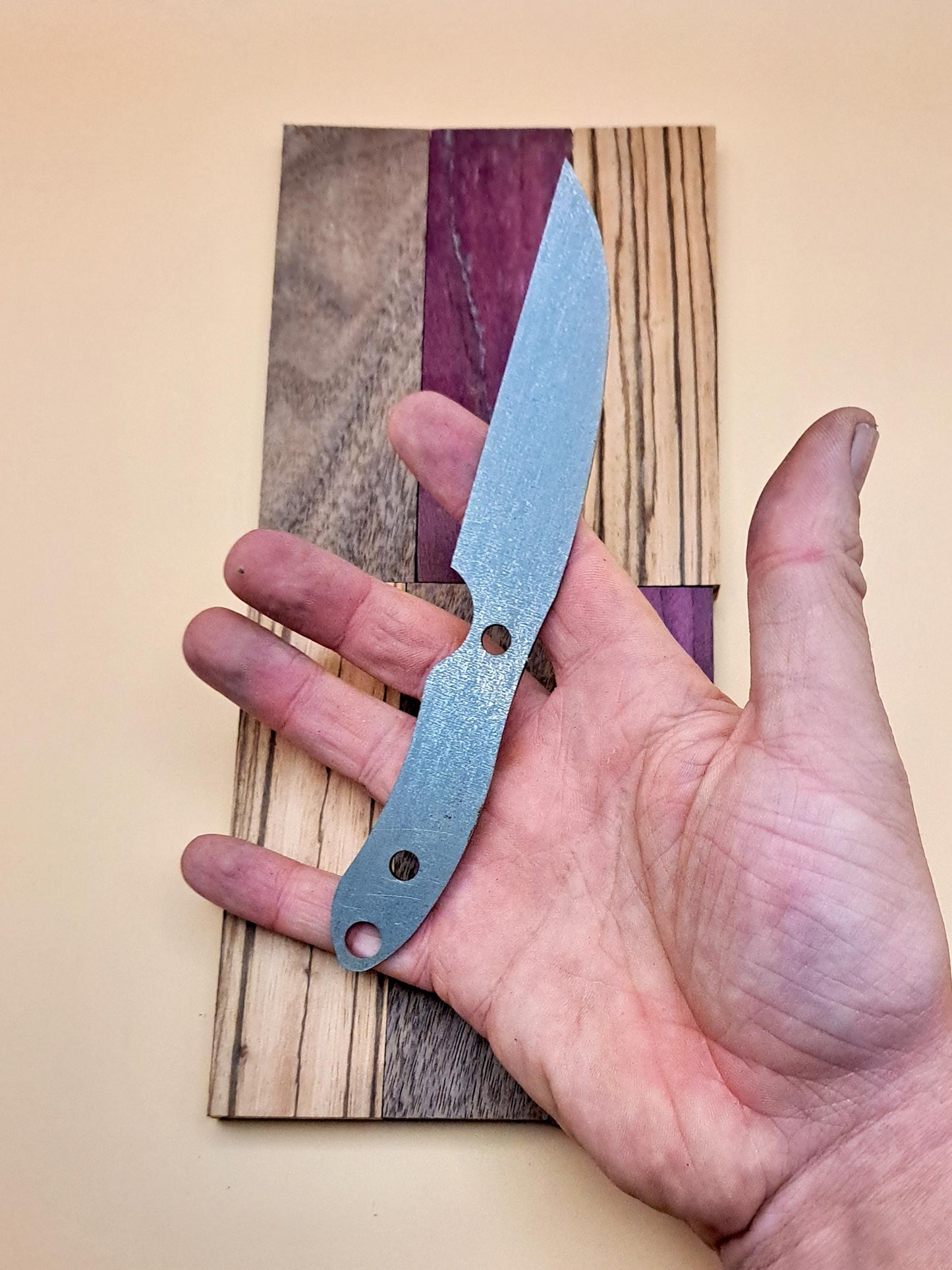 7 Inch Wharncliffe Knife Blank (Unfinished): DIY High Carbon or Stainless Steel Blade