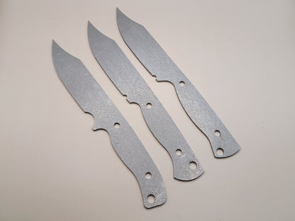 9 Inch Clip Point Knife Blank (Unfinished): High Carbon or Stainless DIY Blade