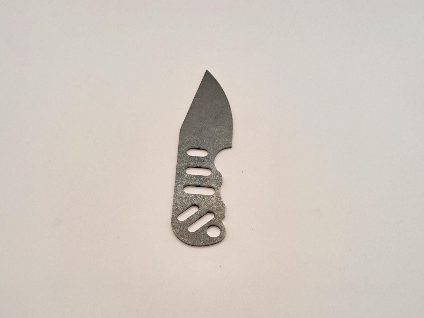 Small Urban Drop Point Knife Blank (unfinished): High-Carbon or Stainless Steel, DIY Knife Making