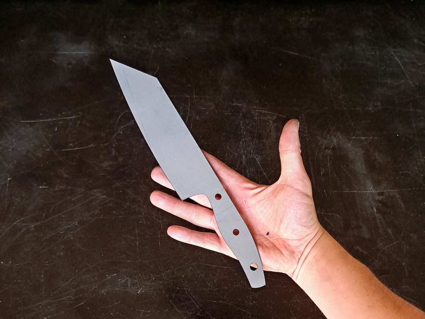Bunka Chef Knife Blank (Unfinished): Stainless or High Carbon Steel, DIY Kitchen Knife