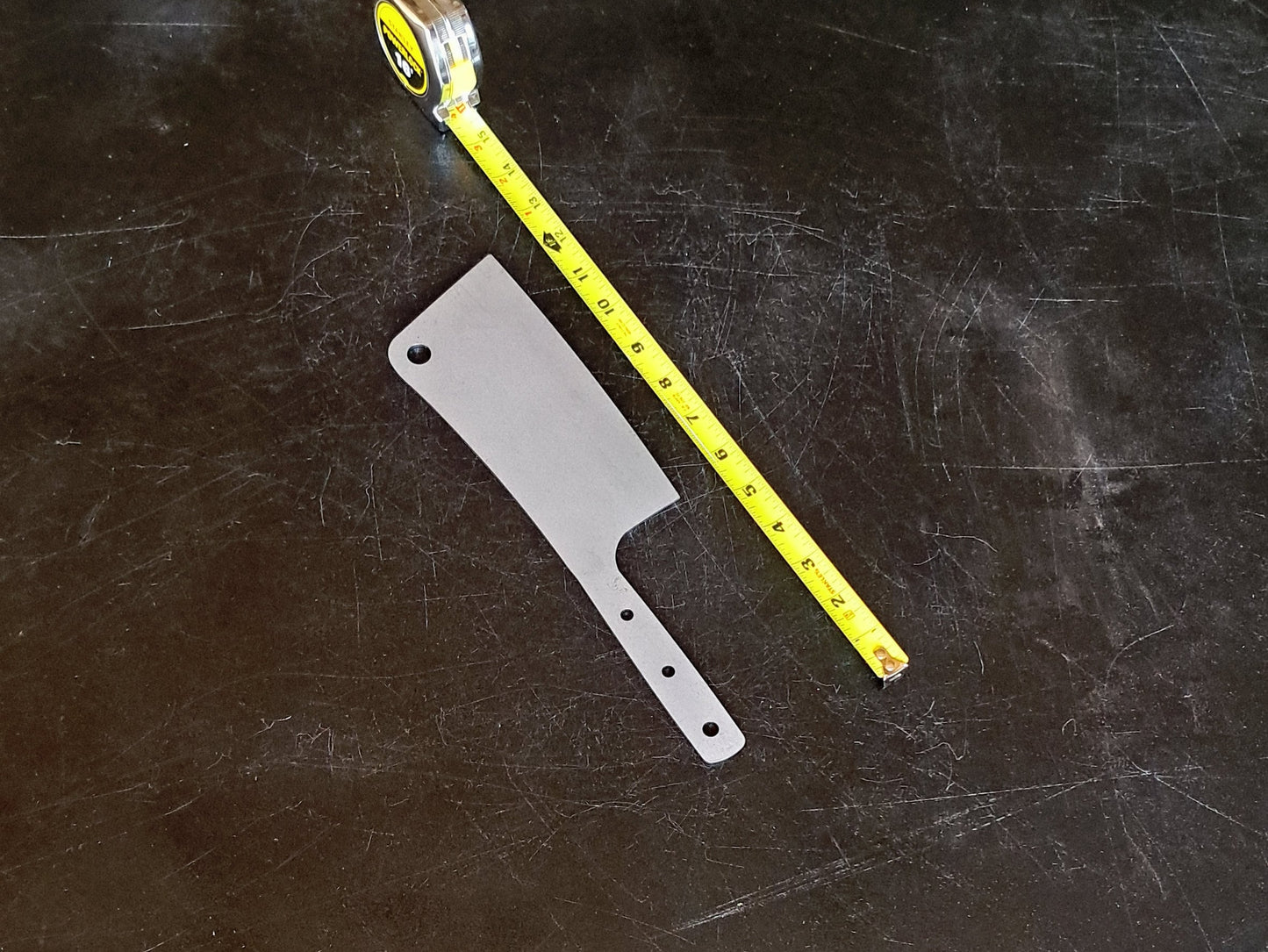 Cleaver Chef Knife Blade Blank (Unfinished): High Carbon or Stainless Steel, DIY Kitchen Knife