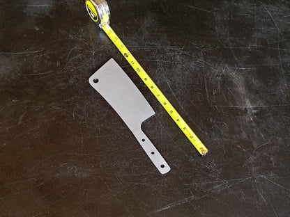 Cleaver Chef Knife Blade Blank (Unfinished): High Carbon or Stainless Steel, DIY Kitchen Knife