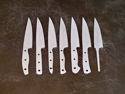 Utility Knife Blade Blank (Unfinished): Stainless or High Carbon Steel, DIY Kitchen Knife