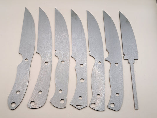 9 Inch Wharncliffe Knife Blank (Unfinished): High Carbon or Stainless Steel, DIY Blade