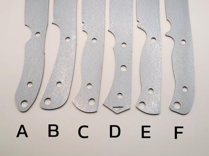 DIY Hunting Knife Making Kit: 9 Inch Drop Point Blade, High Carbon Steel, Exotic Wood Handles