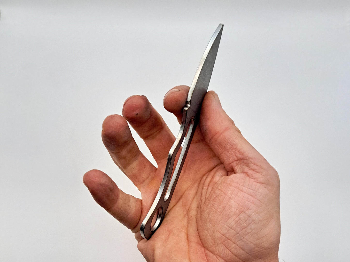 Drop Point Knife Blank (Unfinished): High Carbon or Stainless Steel, DIY Knife Making
