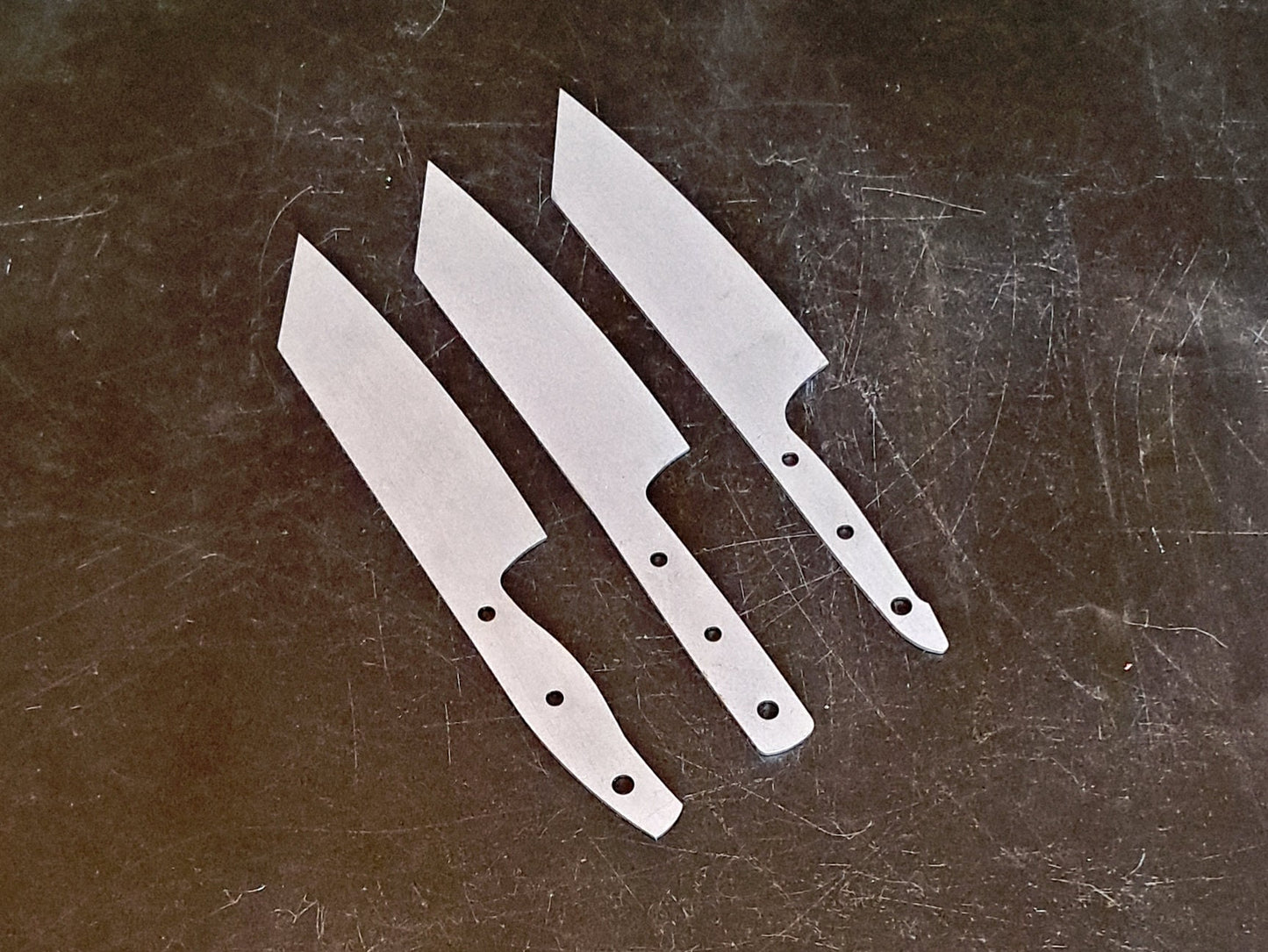 Bunka Chef Knife Blank (Unfinished): Stainless or High Carbon Steel, DIY Kitchen Knife