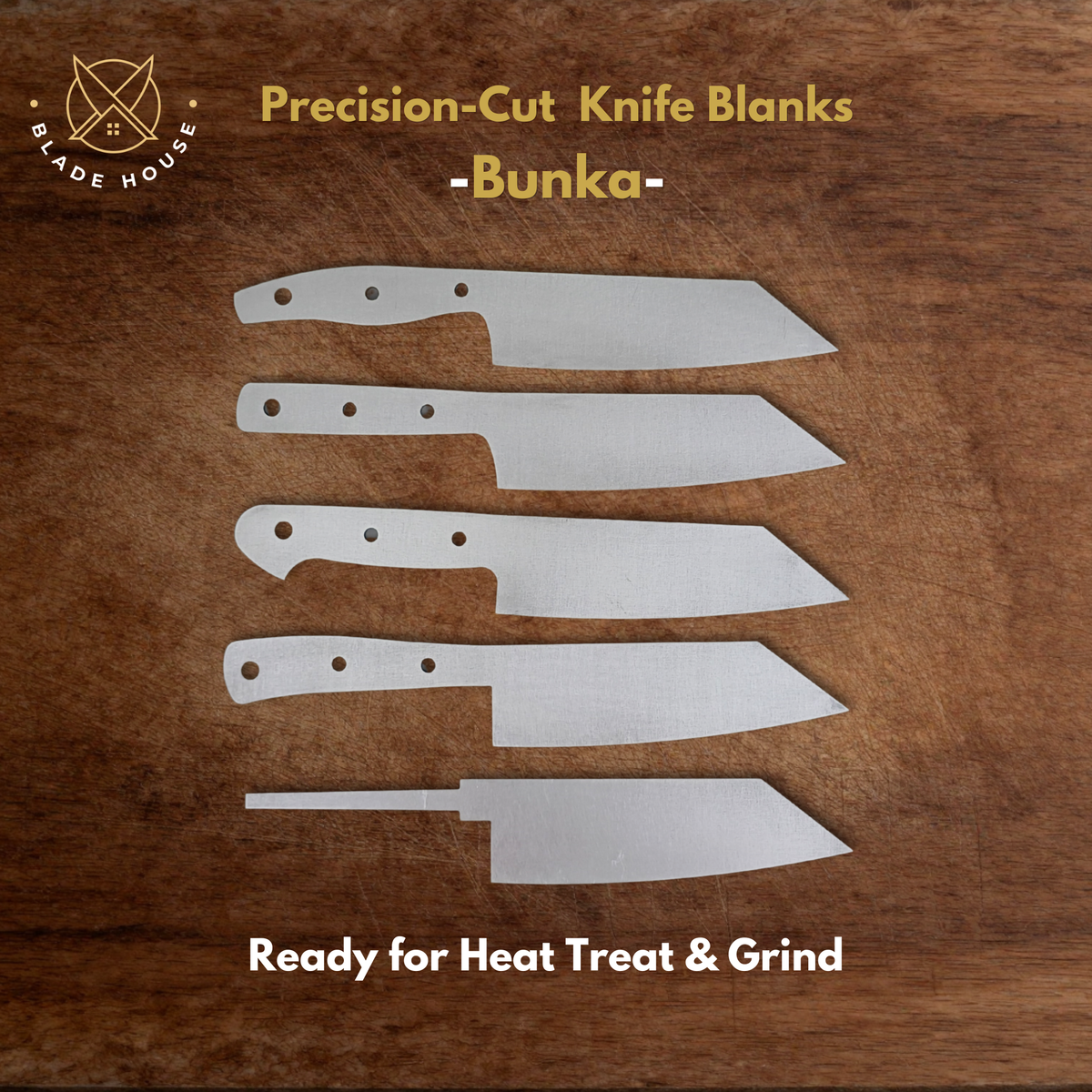 Bunka Maker Ready Blade Blank – 1084, 80CrV2 or AEB-L Steel
