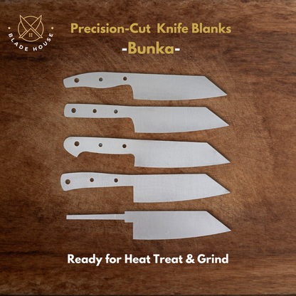 Bunka Maker Ready Blade Blank – 1084, 80CrV2 or AEB-L Steel