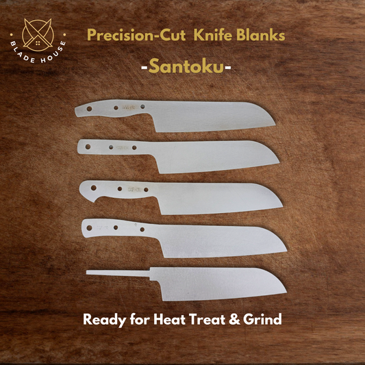 Santoku Maker Ready Blade Blank – 1084, 80CrV2 or AEB-L Steel