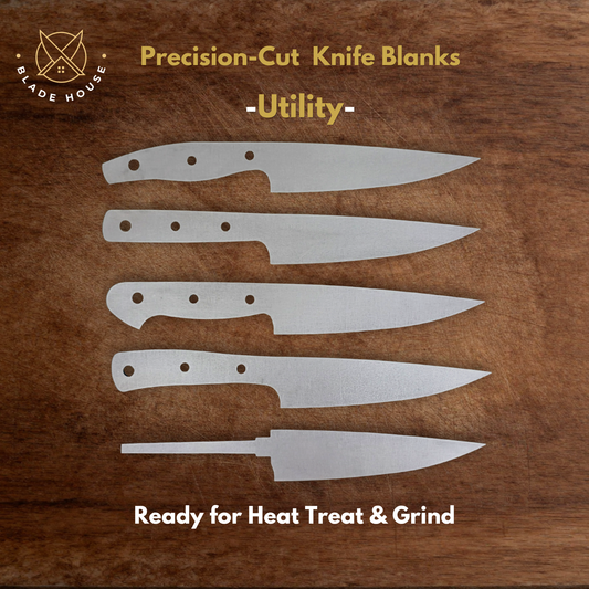 Utility Knife Maker Ready Blade Blank – 1084, 80CrV2 or AEB-L Steel