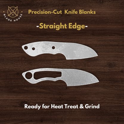 Straight Edge Maker Ready Knife Blank | 1084, 80CrV2, AEB-L & D2