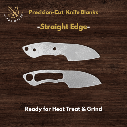 Straight Edge Maker Ready Knife Blank | 1084, 80CrV2, AEB-L & D2
