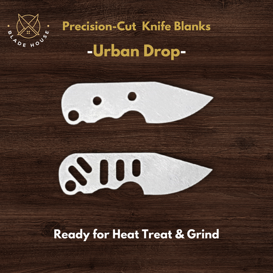 Small Urban Drop Maker Ready Knife Blank | 1084, 80CrV2, AEB-L & D2