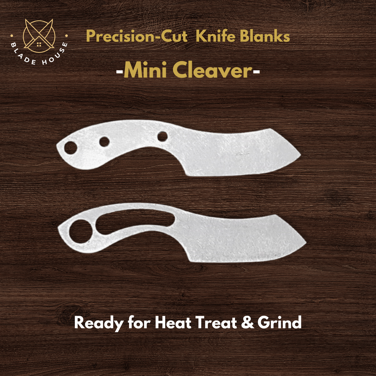 Mini Cleaver Maker Ready Knife Blank | 1084, 80CrV2, AEB-L & D2