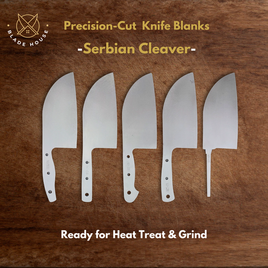 Serbian Cleaver Maker Ready Blade Blank – 1084, 80CrV2 or AEB-L Steel