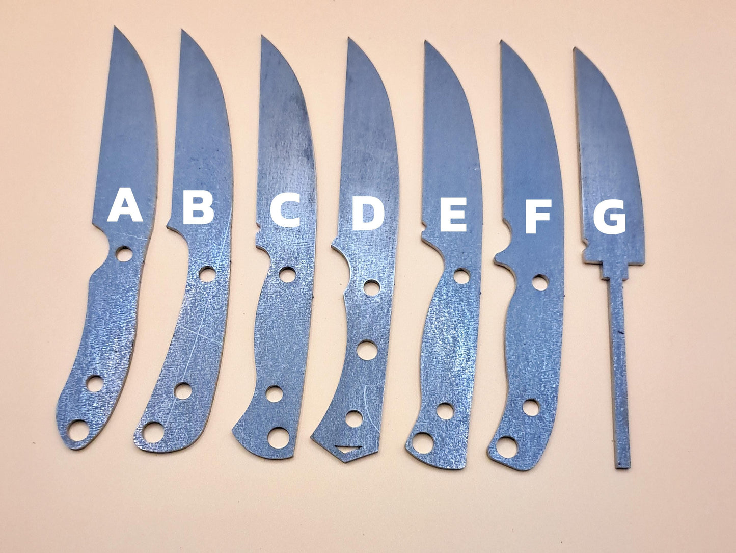 7 Inch Wharncliffe Knife Blank (Unfinished): DIY High Carbon or Stainless Steel Blade