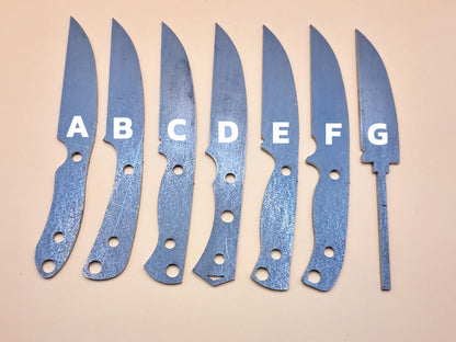 7 Inch Wharncliffe Knife Blank (Unfinished): DIY High Carbon or Stainless Steel Blade