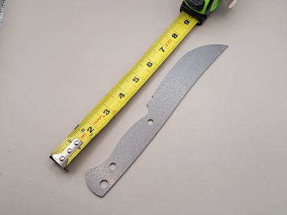 9 Inch Skinner Knife Blank (Unfinished): High Carbon or Stainless Steel, DIY Blade
