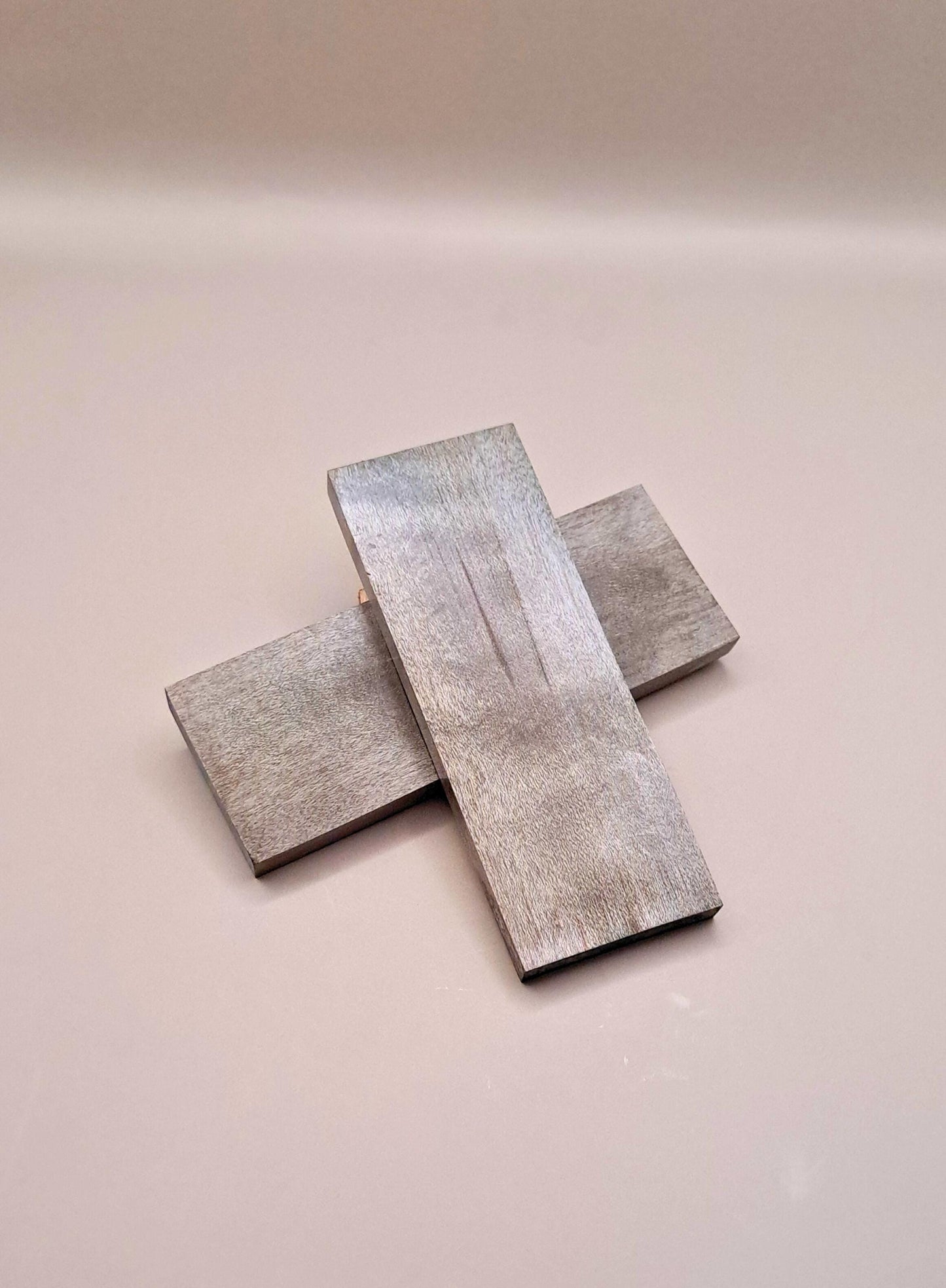 Charcoal Black Curly Maple Knife Scales: Stabilized Wood Handle Material