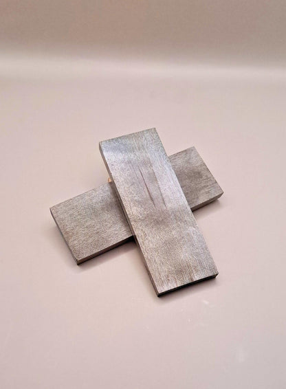 Charcoal Black Curly Maple Knife Scales: Stabilized Wood Handle Material