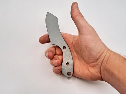 Mini Cleaver EDC Knife Blank (Unfinished): High Carbon or Stainless Steel, DIY Blade