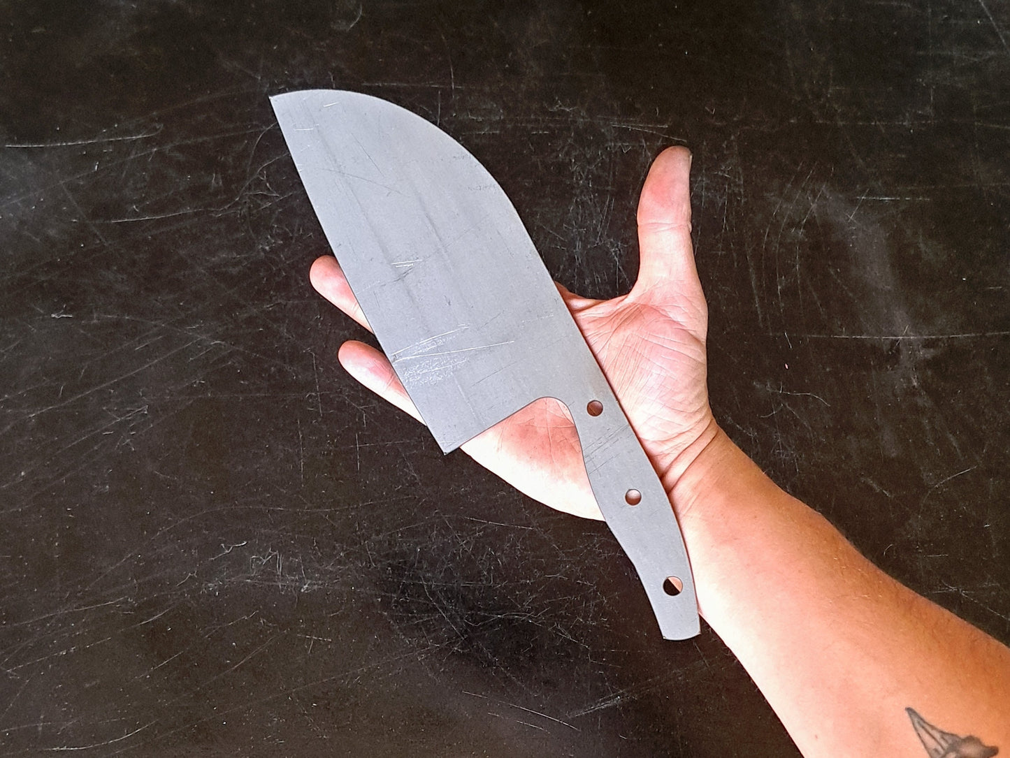 Serbian Cleaver Chef Knife Blank (Unfinished): Stainless or High Carbon Steel, DIY Kitchen Knife