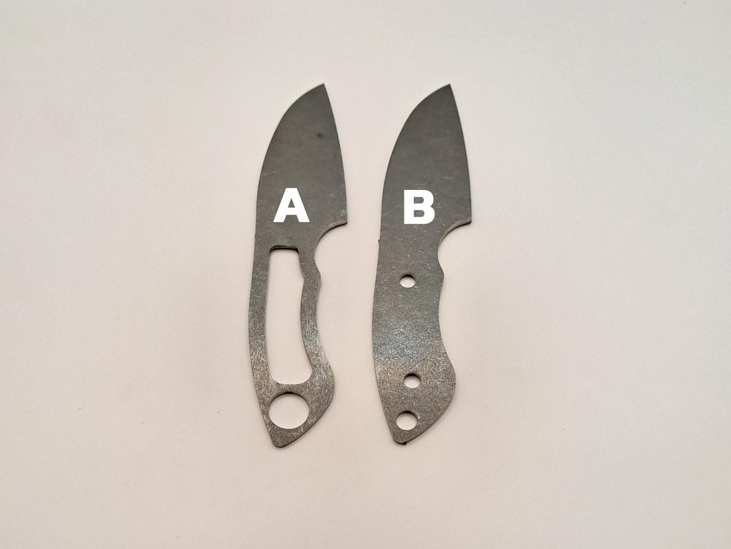 Straight Edge EDC Knife Blank (Unfinished): High Carbon Steel, USA Made DIY Blade