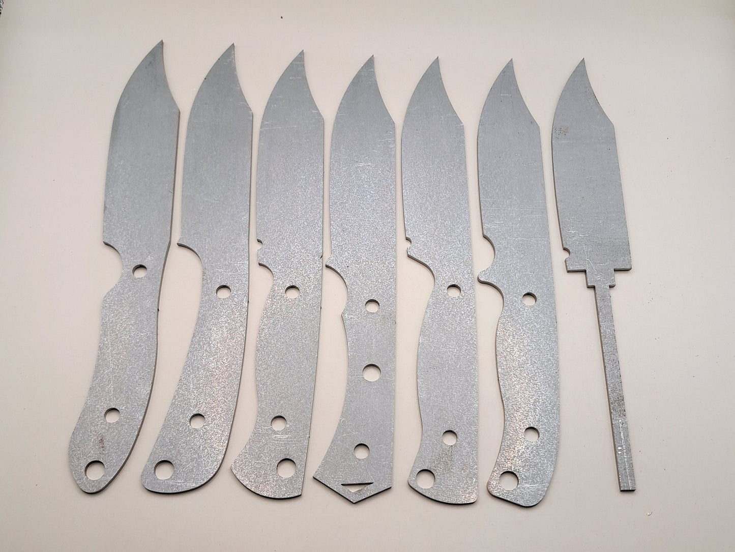 9 Inch Clip Point Knife Blank (Unfinished): High Carbon or Stainless DIY Blade