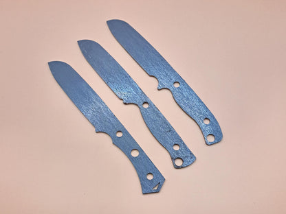 7 Inch Sheepsfoot Knife Blank (Unfinished): High Carbon or Stainless Steel, DIY Blade