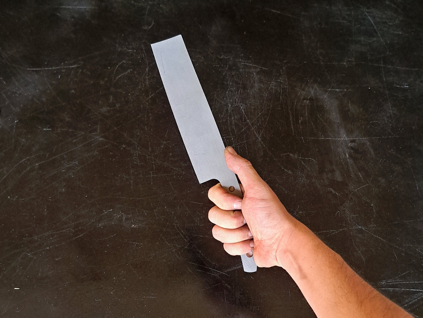 Nakiri Chef Knife Blank (Unfinished): Stainless or High Carbon Steel, DIY Kitchen Knife