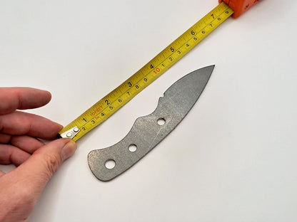 Drop Point Knife Blank (Unfinished): High Carbon or Stainless Steel, DIY Knife Making