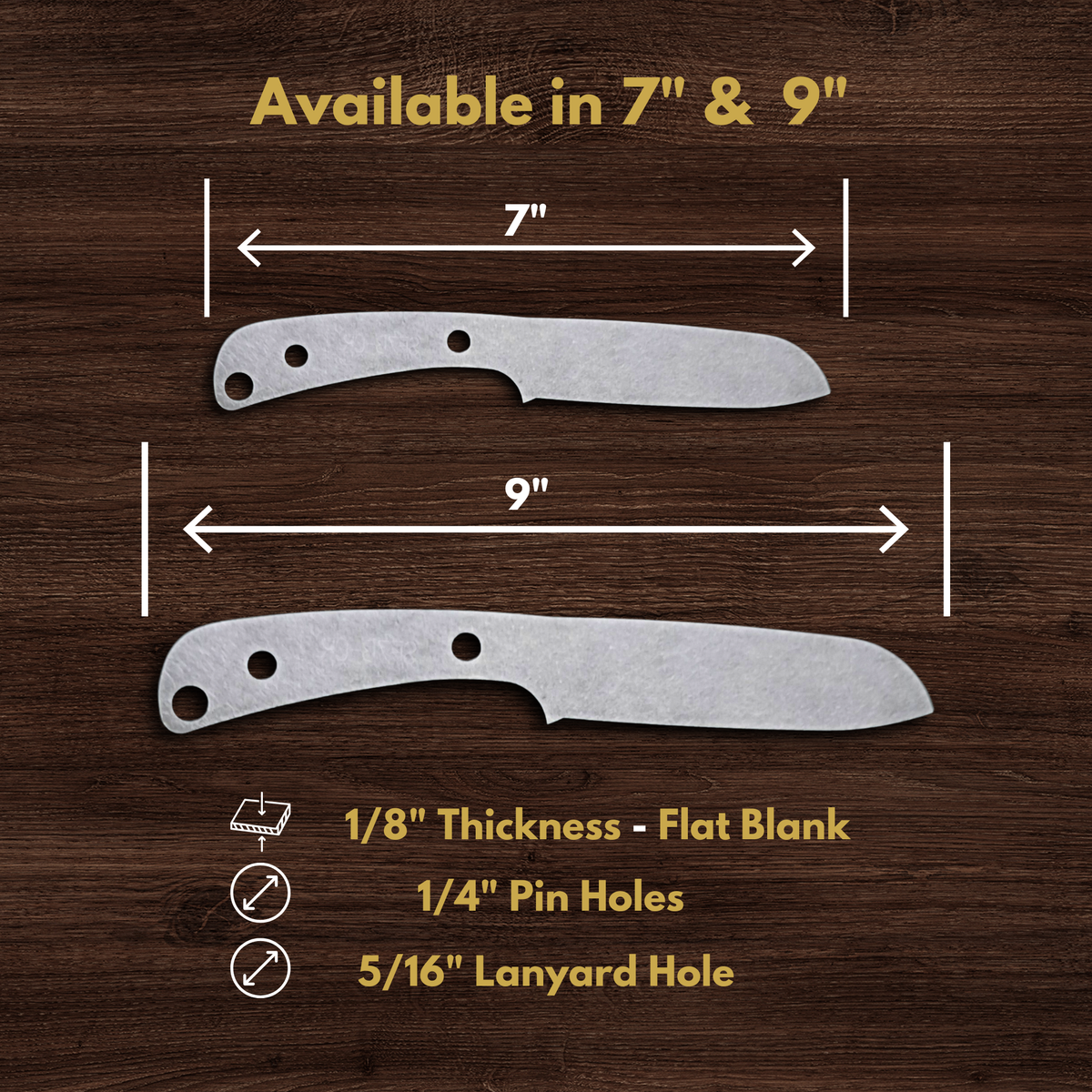 Sheepsfoot Maker Ready Knife Blank | 1084, 80CrV2, AEB-L & D2