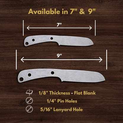 Sheepsfoot Maker Ready Knife Blank | 1084, 80CrV2, AEB-L & D2