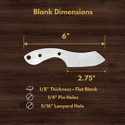 Mini Cleaver Maker Ready Knife Blank | 1084, 80CrV2, AEB-L & D2