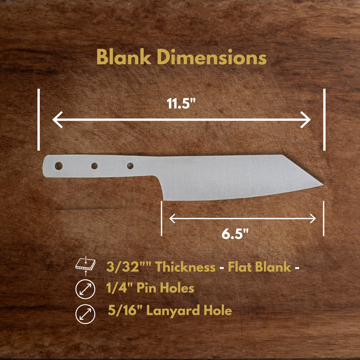 Bunka Maker Ready Blade Blank – 1084, 80CrV2 or AEB-L Steel