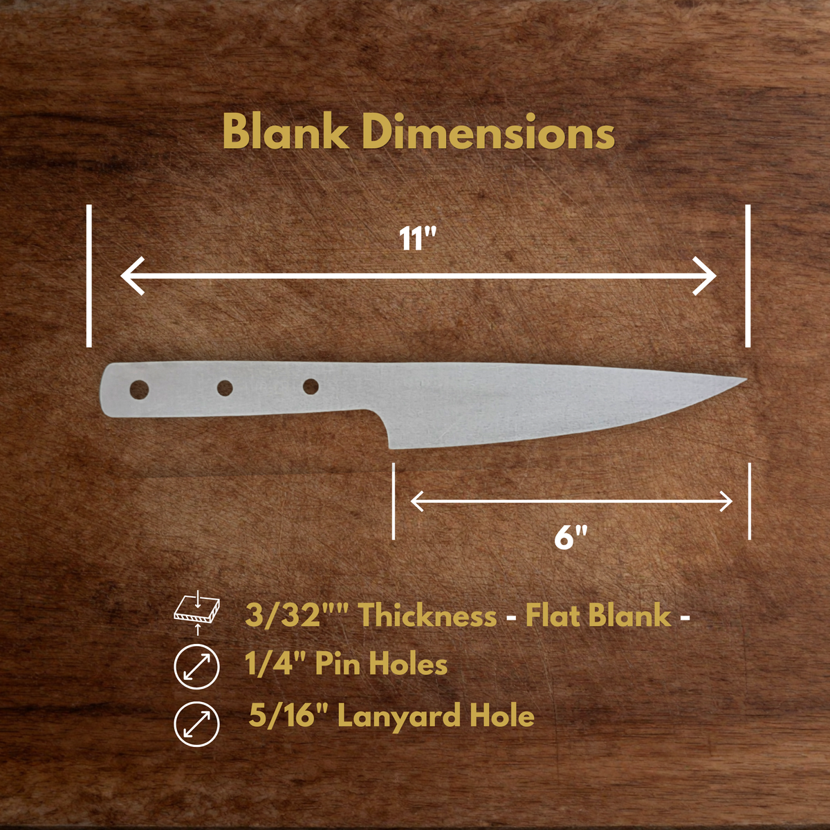 Utility Knife Maker Ready Blade Blank – 1084, 80CrV2 or AEB-L Steel