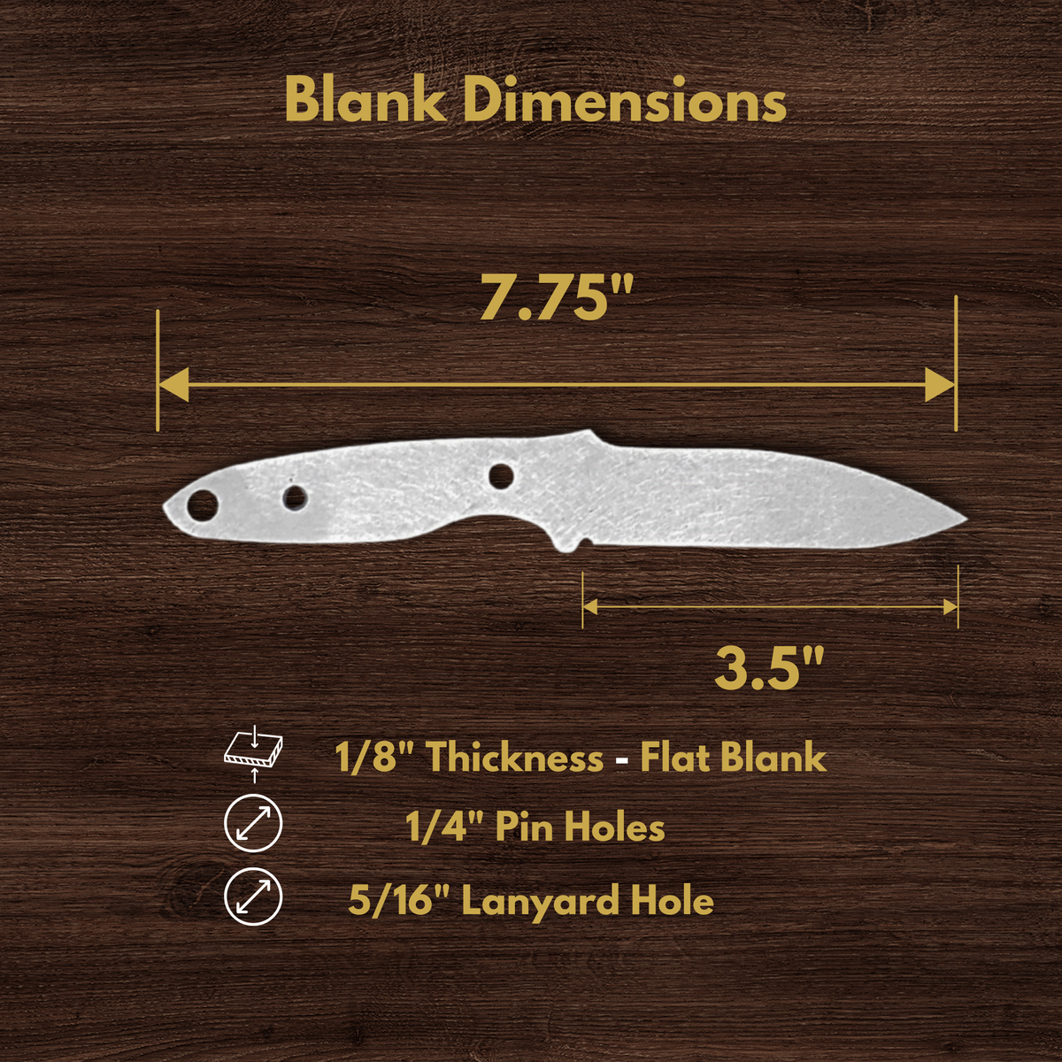 Seal Pup Maker Ready Knife Blank | 1084, 80CrV2, AEB-L & D2