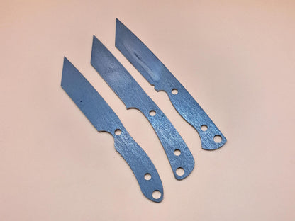 7 Inch Tanto Knife Blank (Unfinished): High Carbon or Stainless Steel, DIY Blade