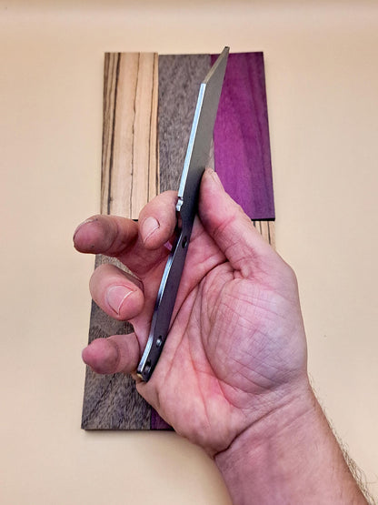 7 Inch Tanto Knife Blank (Unfinished): High Carbon or Stainless Steel, DIY Blade