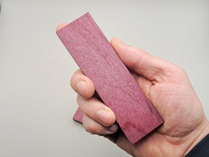 Purpleheart Knife Scales: Exotic Hardwood DIY Knife Handle Blanks