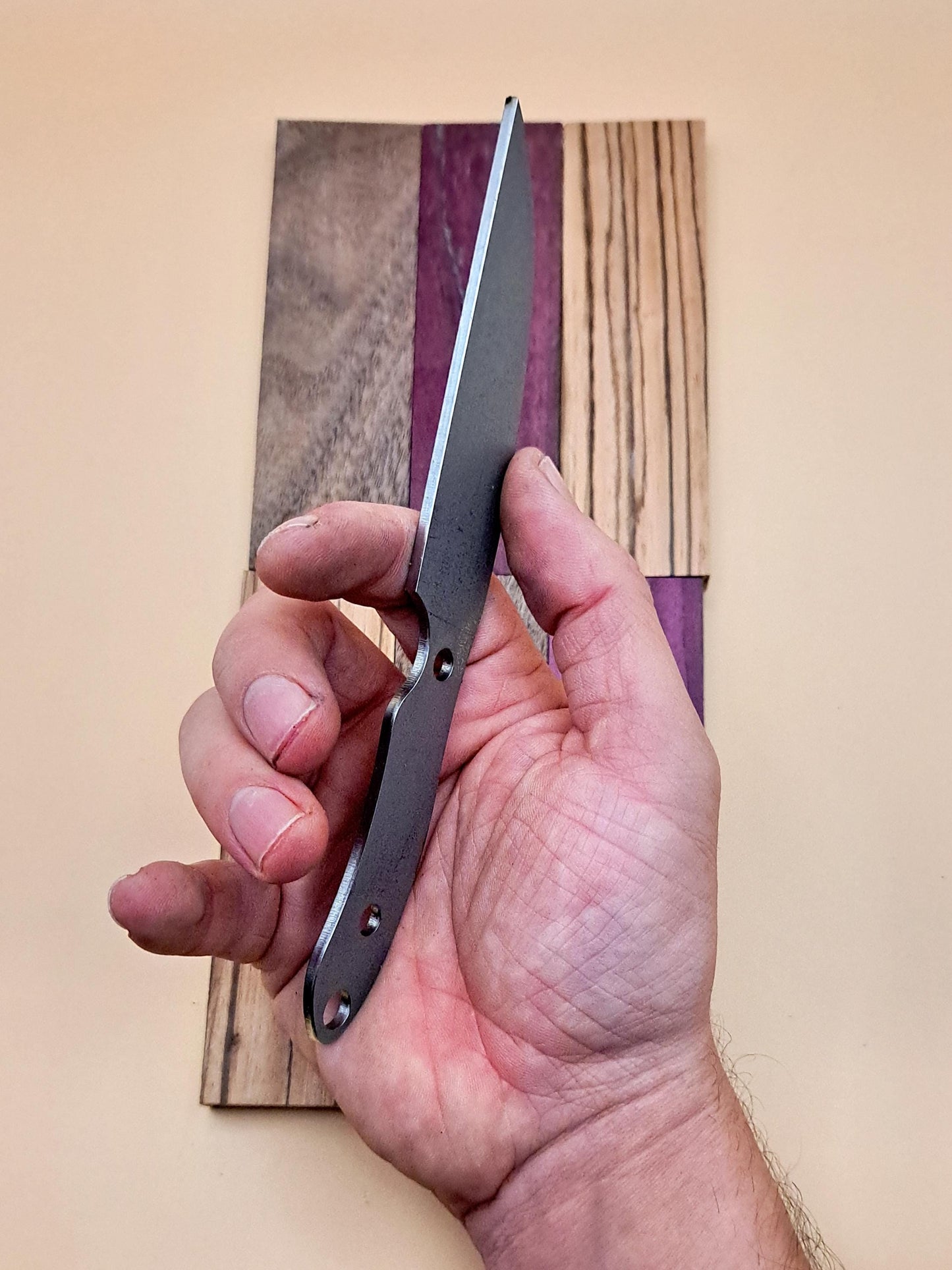7 Inch Wharncliffe Knife Blank (Unfinished): DIY High Carbon or Stainless Steel Blade