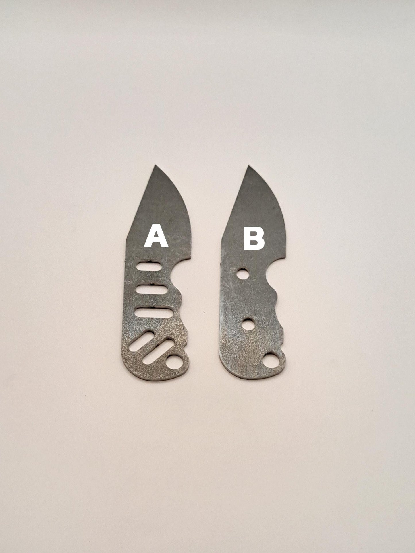 Small Urban Drop Point Knife Blank (unfinished): High-Carbon or Stainless Steel, DIY Knife Making