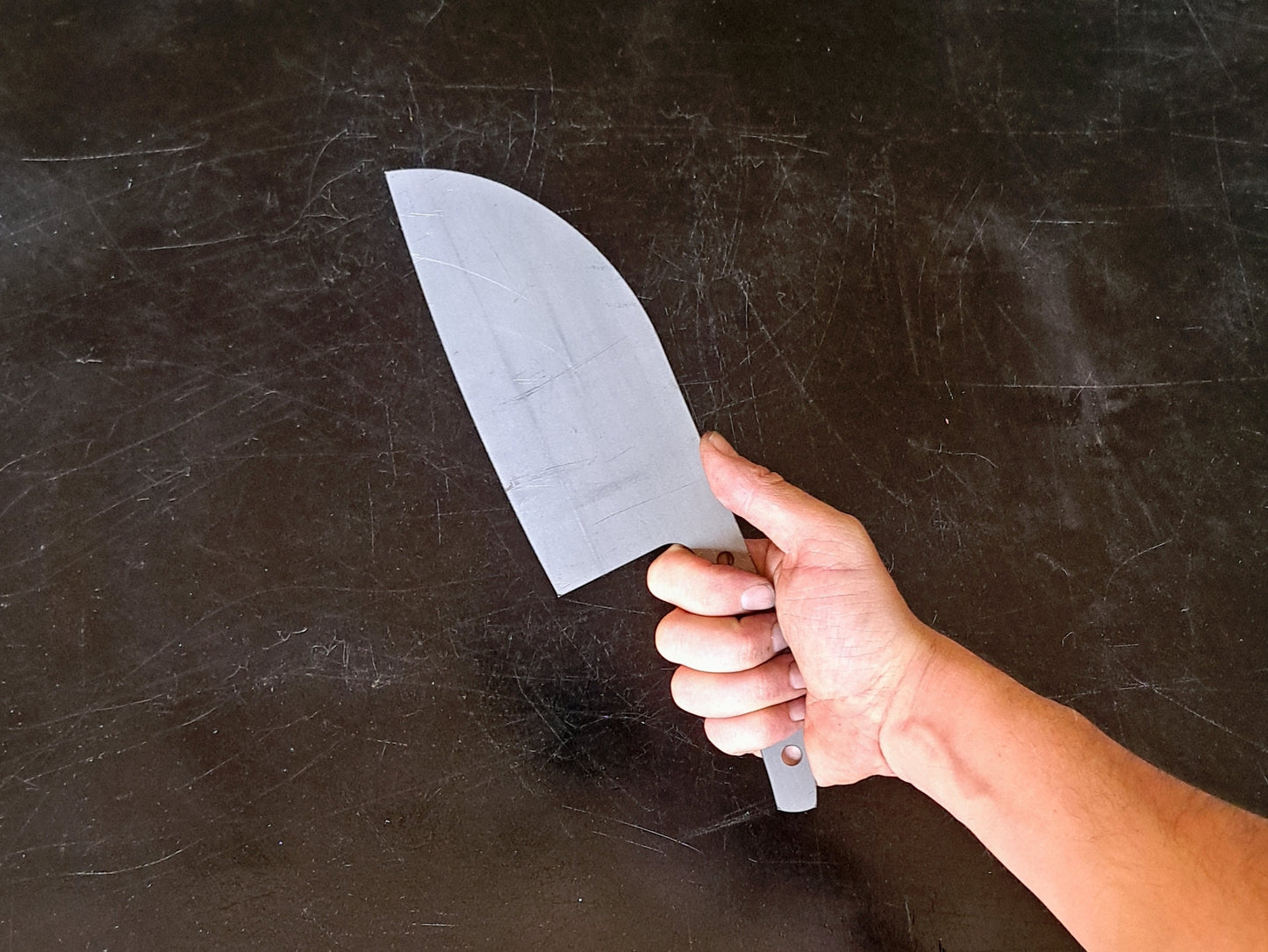 Serbian Cleaver Chef Knife Blank (Unfinished): Stainless or High Carbon Steel, DIY Kitchen Knife