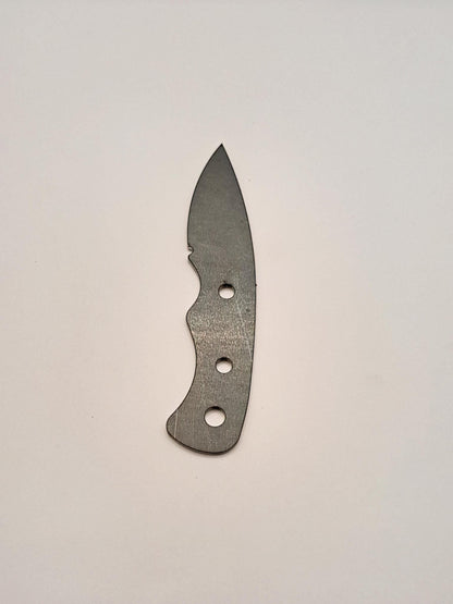 Drop Point Knife Blank (Unfinished): High Carbon or Stainless Steel, DIY Knife Making