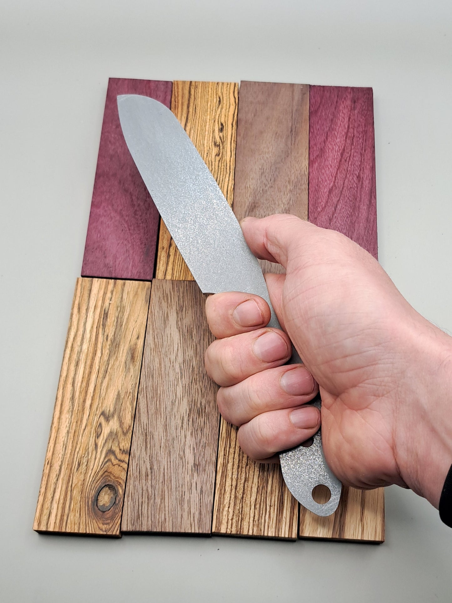 9 Inch Sheepsfoot Knife Blank (Unfinished): High Carbon or Stainless Steel, DIY Blade