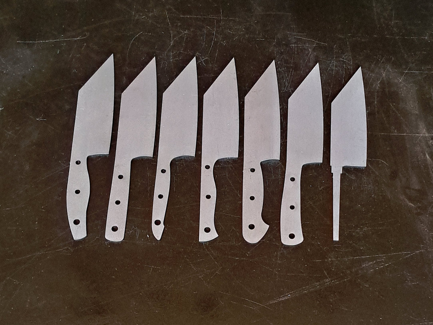 Station Chef Knife Blade Blank (Unfinished): Stainless or High Carbon Steel, DIY Kitchen Knife