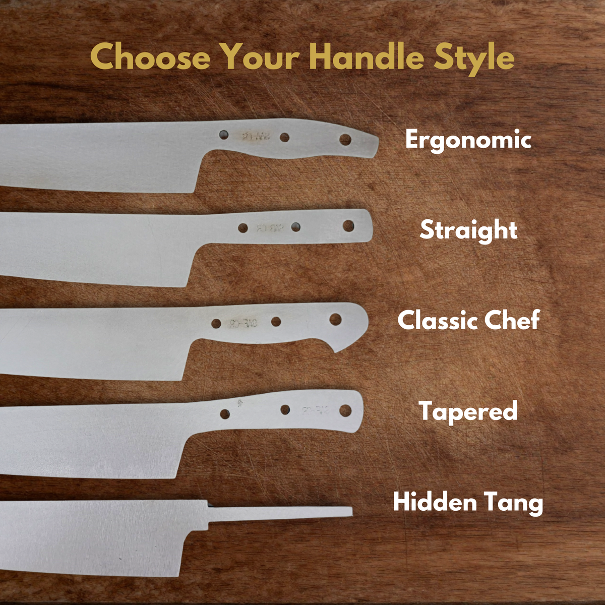 Santoku Maker Ready Blade Blank – 1084, 80CrV2 or AEB-L Steel